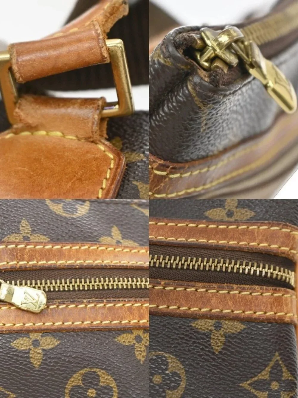 LOUIS VUITTON Pochette Bosphore Shoulder Bag Monogram Leather BN M40044 85KD460